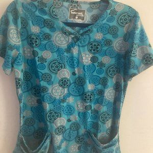 UA Butter-Soft STRETCH Criss Cross Scrub Top